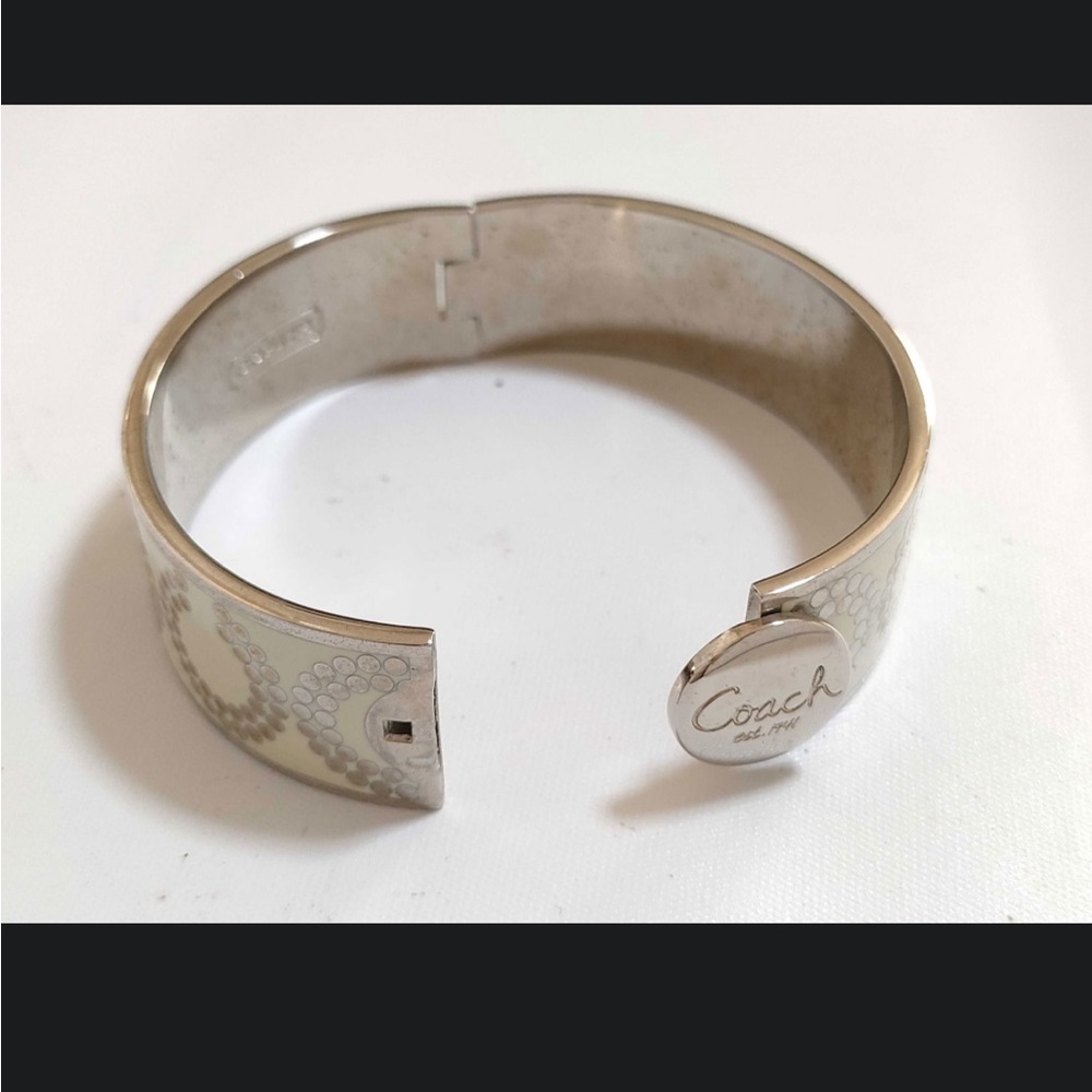 Coach Logo Hinged Bangle Bracelet - image 2